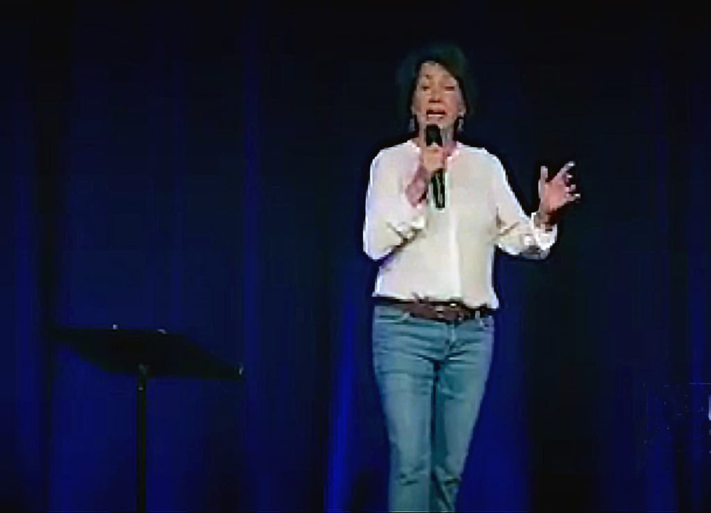 Judy Rodman speaking at an event