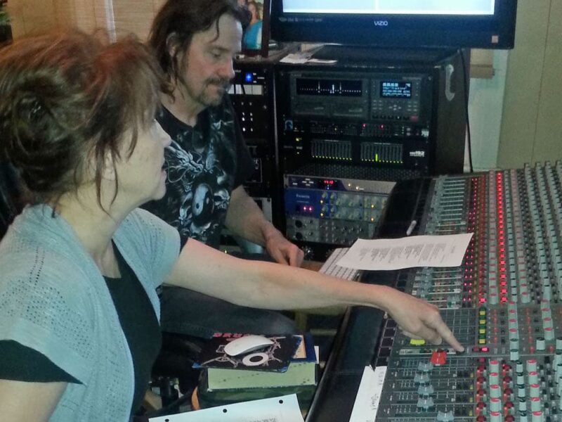 Judy producing vocals, Nathan Smith engineer